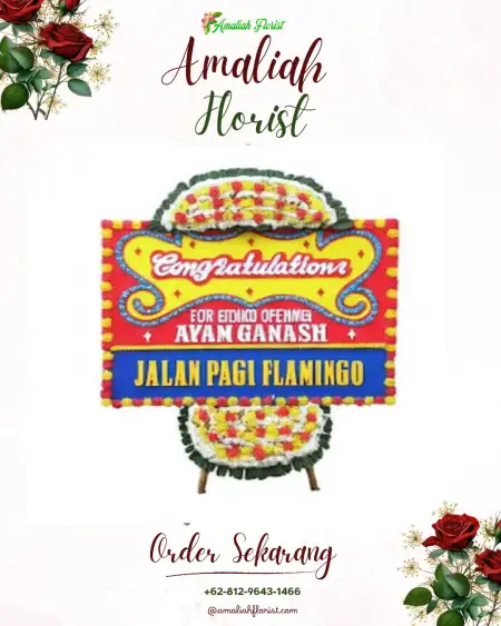 Sewa Papan Bunga Topo Tiga